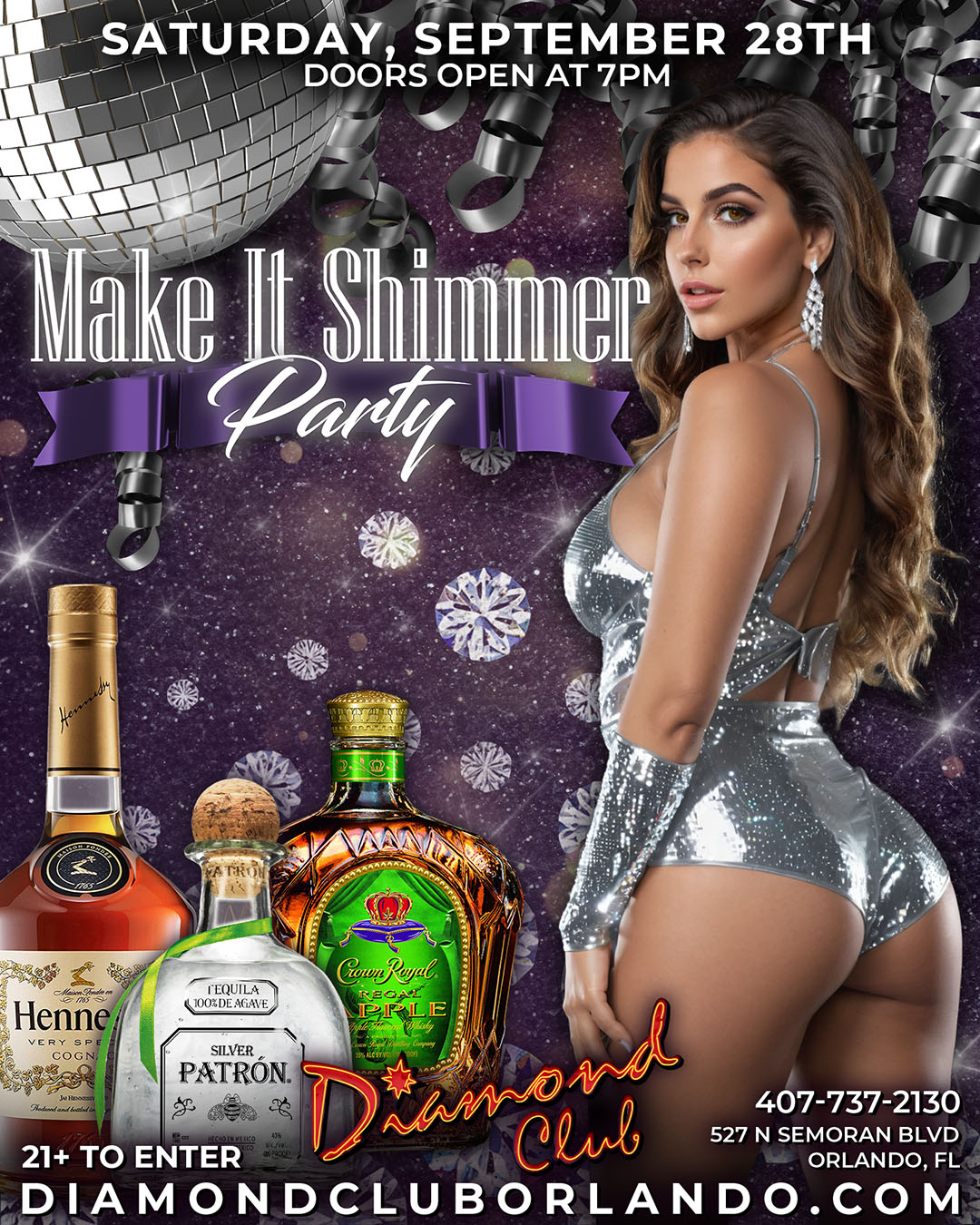 diamond club orlando make it shimmer party