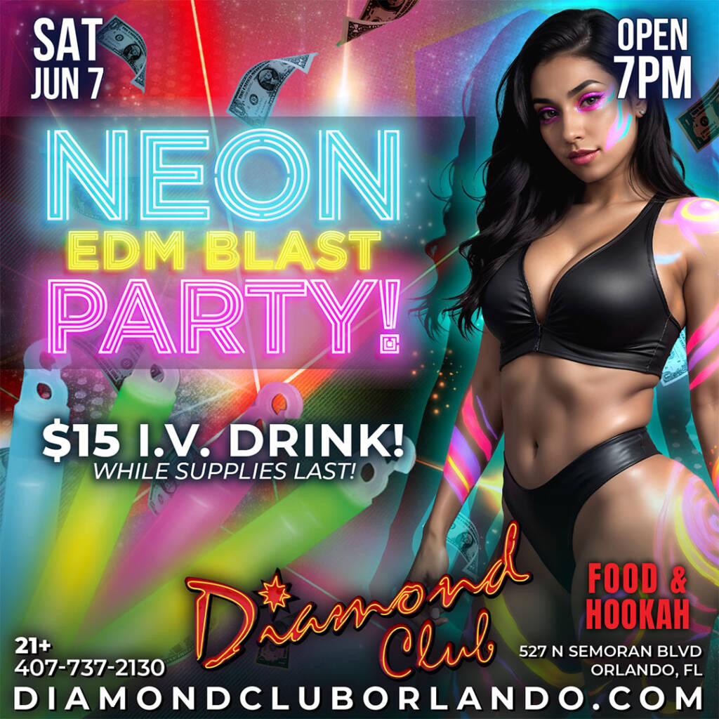 Diamond club Neon EDM party
