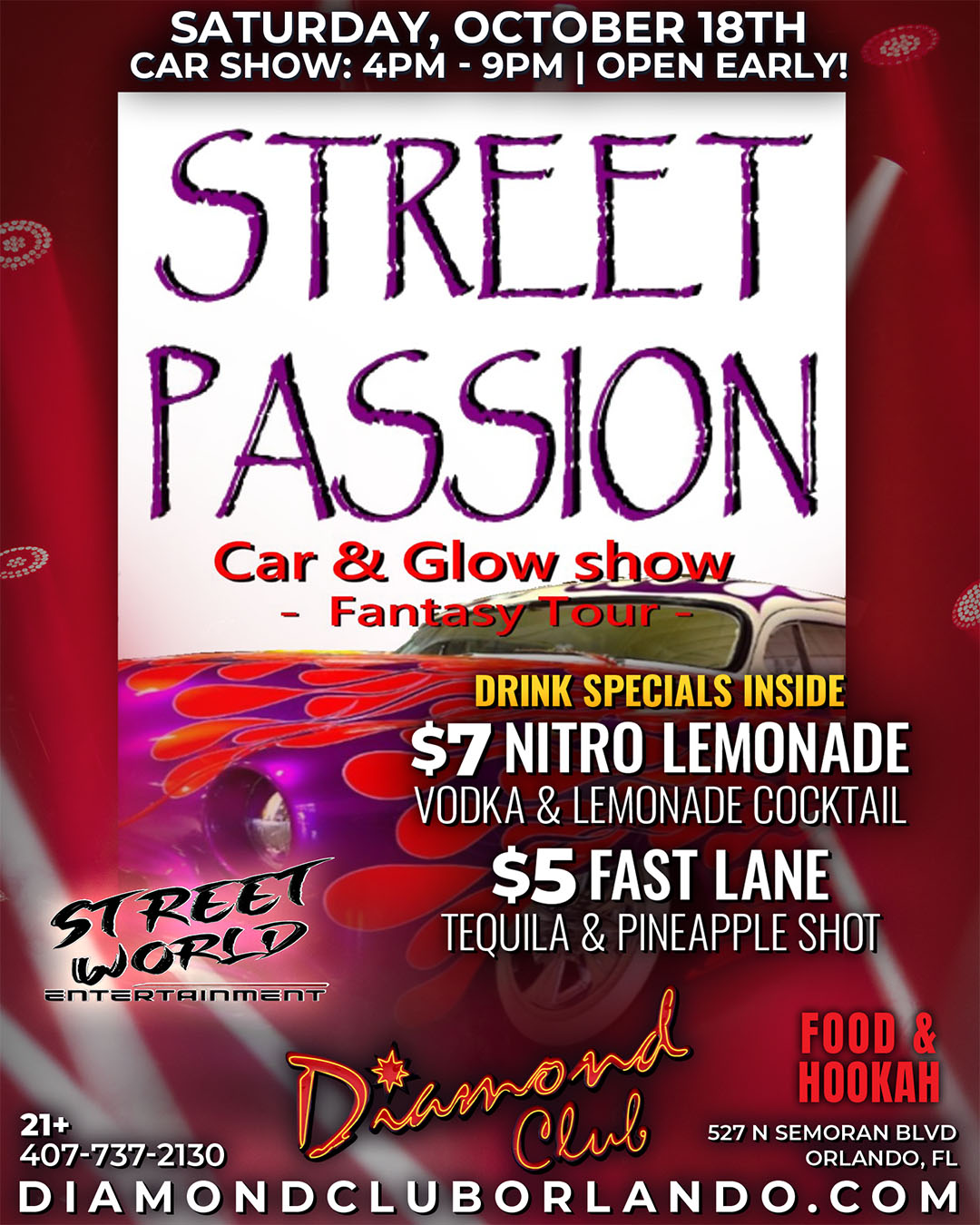 diamond club street world entertainment orlando car show