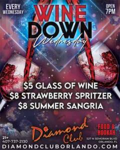 diamond club orlando wine down wednesday