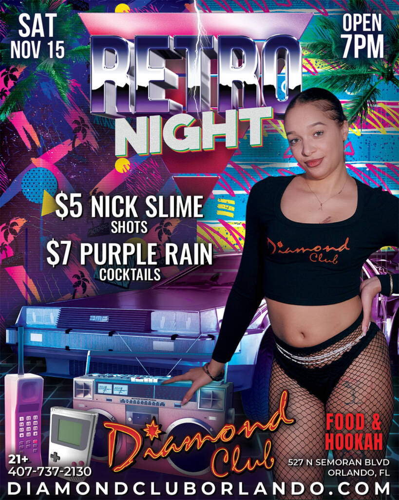 1980s 1990s retro night party