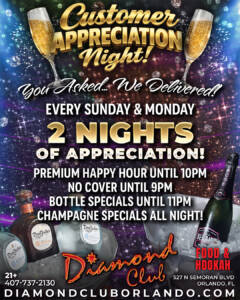 diamond club orlando customer appreciation night