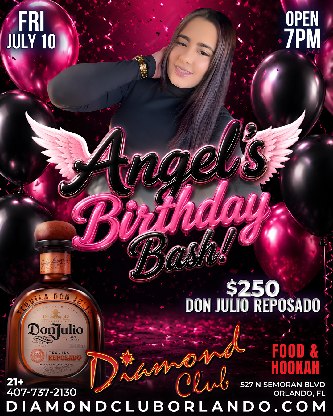 angel's birthday bash at diamond club orlando