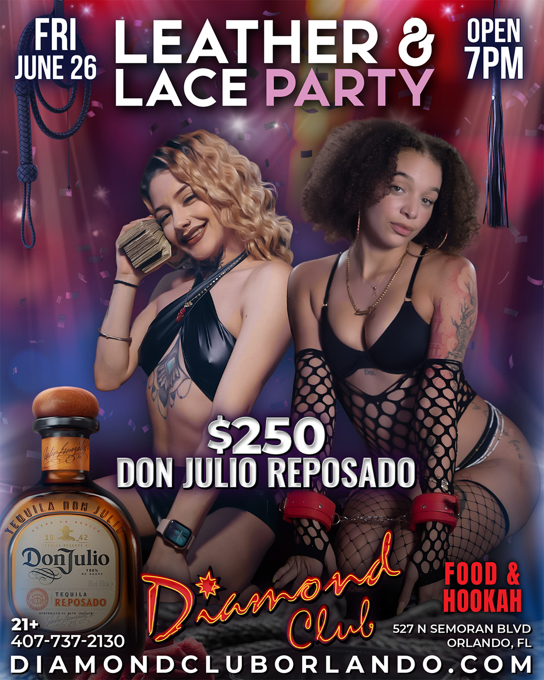 leather and lace party at diamond club orlando