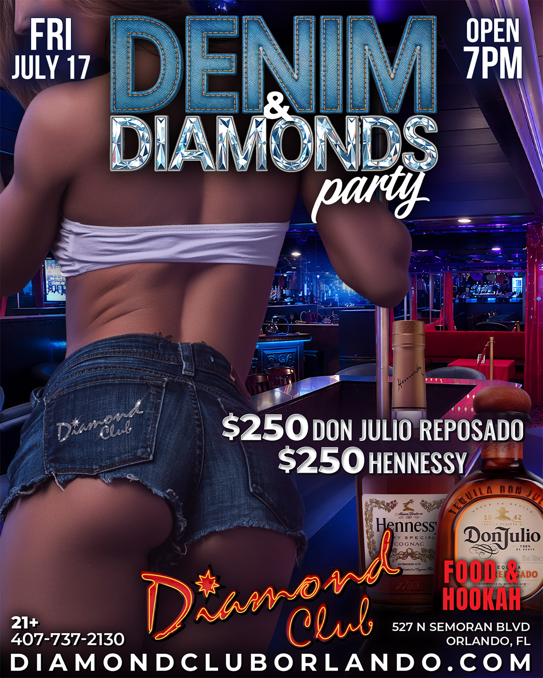 denim and diamonds party