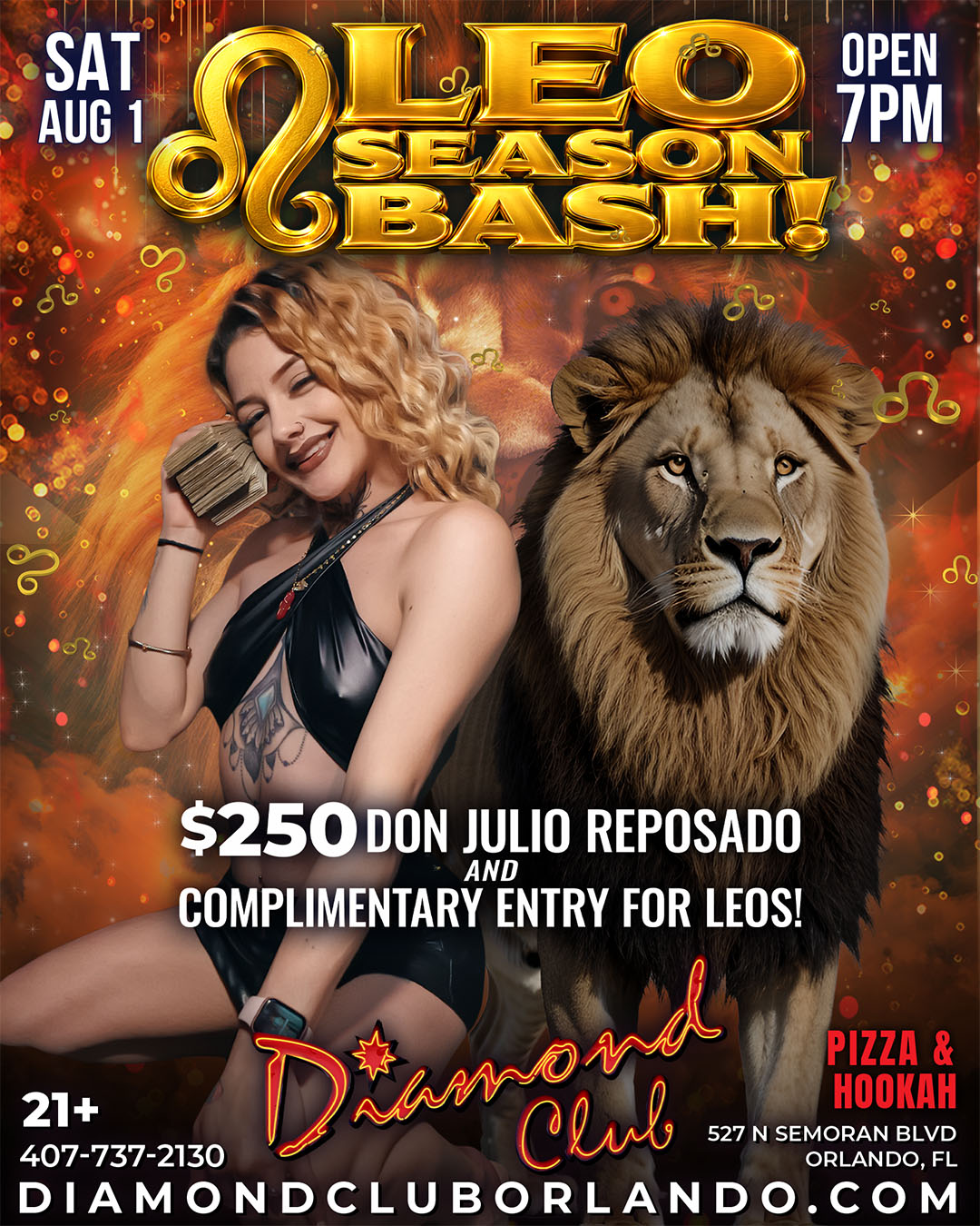 Leo season bash zodiac party