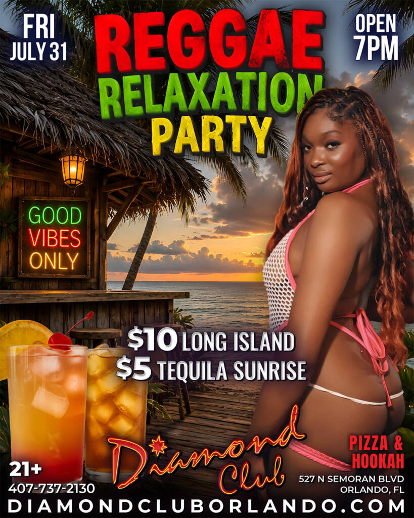 reggae relaxation party at diamond club orlando