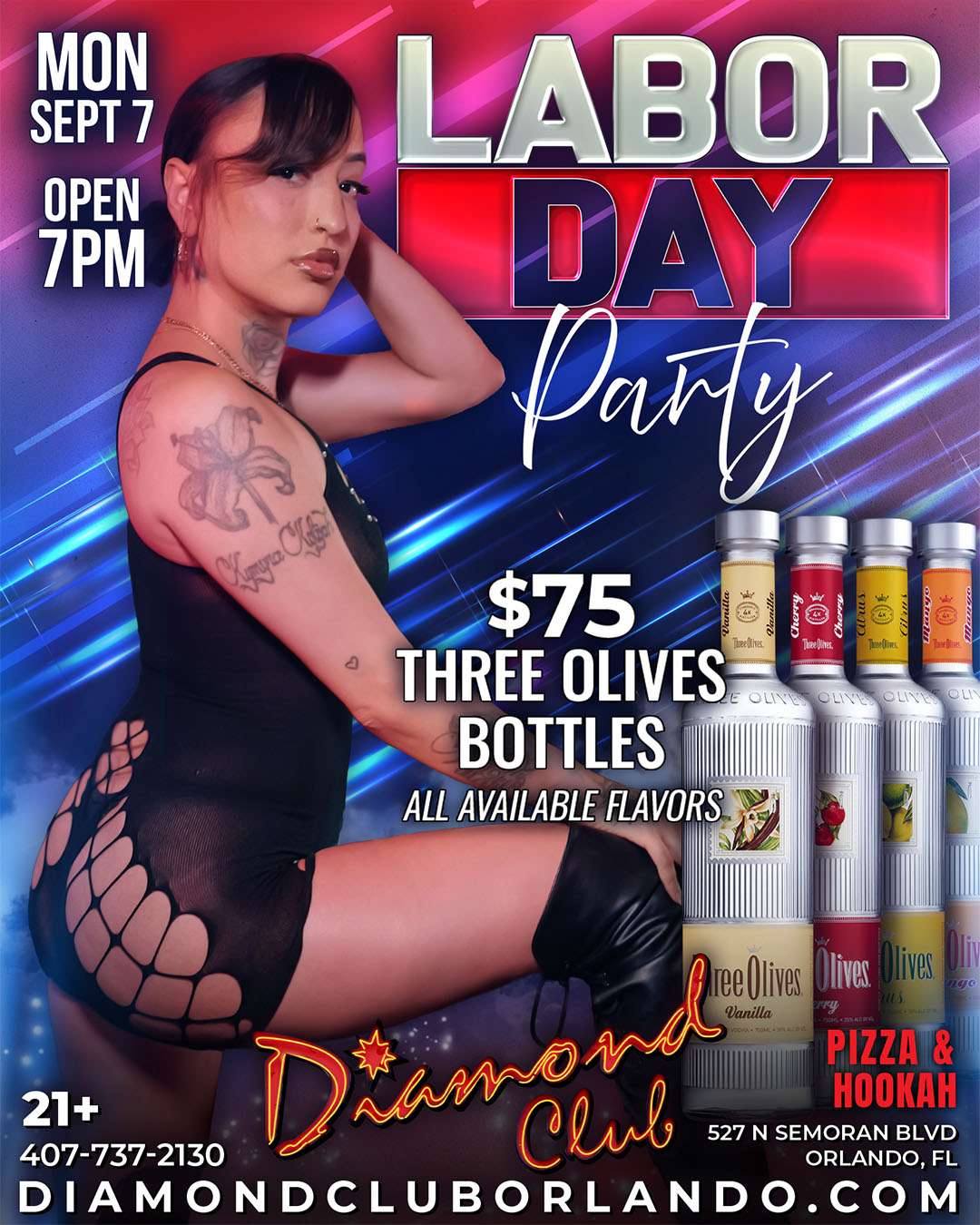 labor day party at diamond club